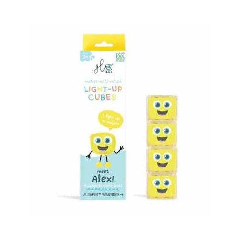 Cube lumineux Jaune - Alex  : chezlescanailles