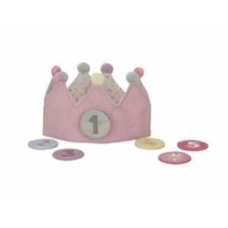 Couronne d\'anniversaire avec chiffres - Rose : chezlescanailles 