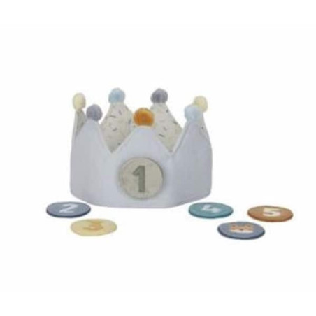 Couronne d\'anniversaire chiffres - Bleu : chezlescanailles