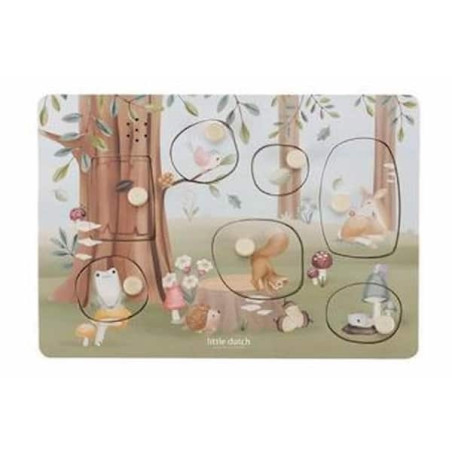 Puzzle sonore en bois - Forest Friends : chezlescanailles