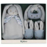 Mon premier coffret de naissance lapinoo - Bleu : chezlescanailles