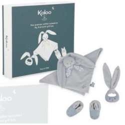 Mon premier coffret de naissance lapinoo - Bleu : chezlescanailles
