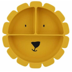 Assiette compartiments silicone - Mr Lion : chezlescanailles