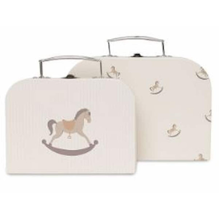 Valisettes a jouets cheval a bascule : chezlescanailles